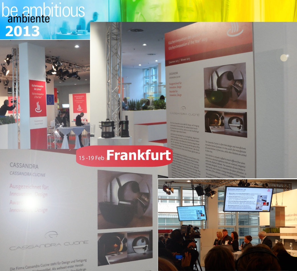 AMBIENTE Fair, Frankfurt, First Award for Design and Innovation